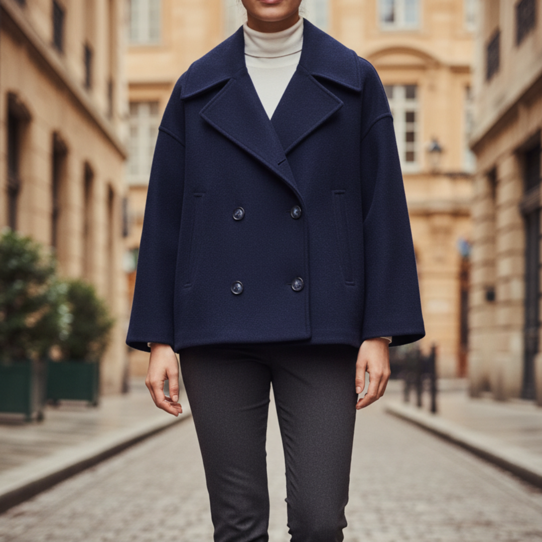 Giacca Corto Donna in Materiale Misto