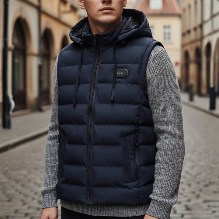 Gilet Uomo Piumino con Cappuccio
