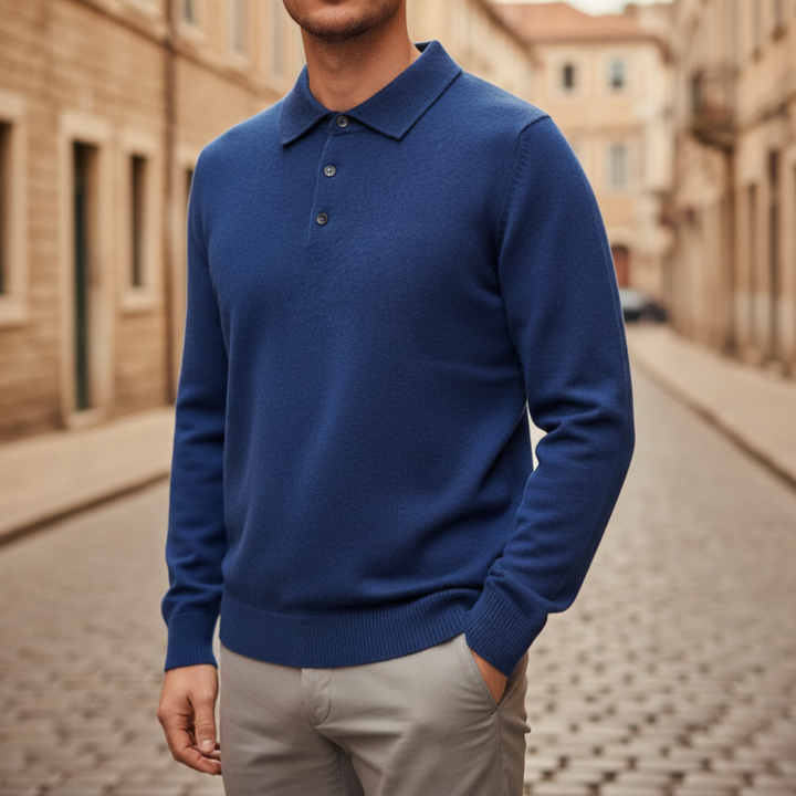 Maglione da uomo con colletto