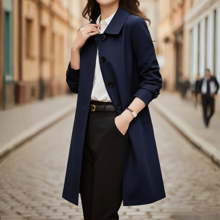 Trench Donna Corto Poliestere Classico