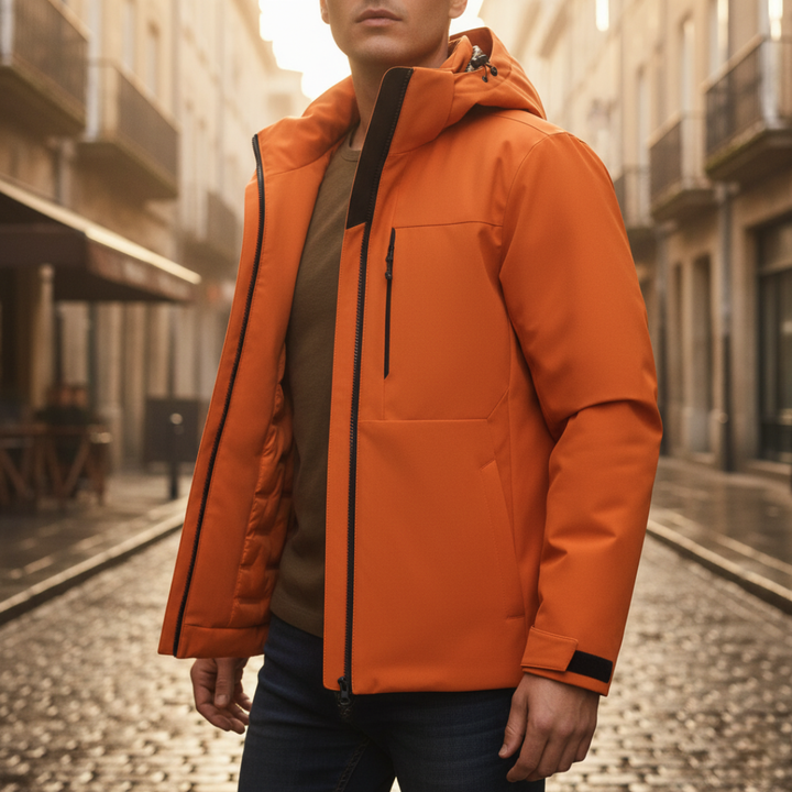 Giacca Uomo Impermeabile con Cappuccio