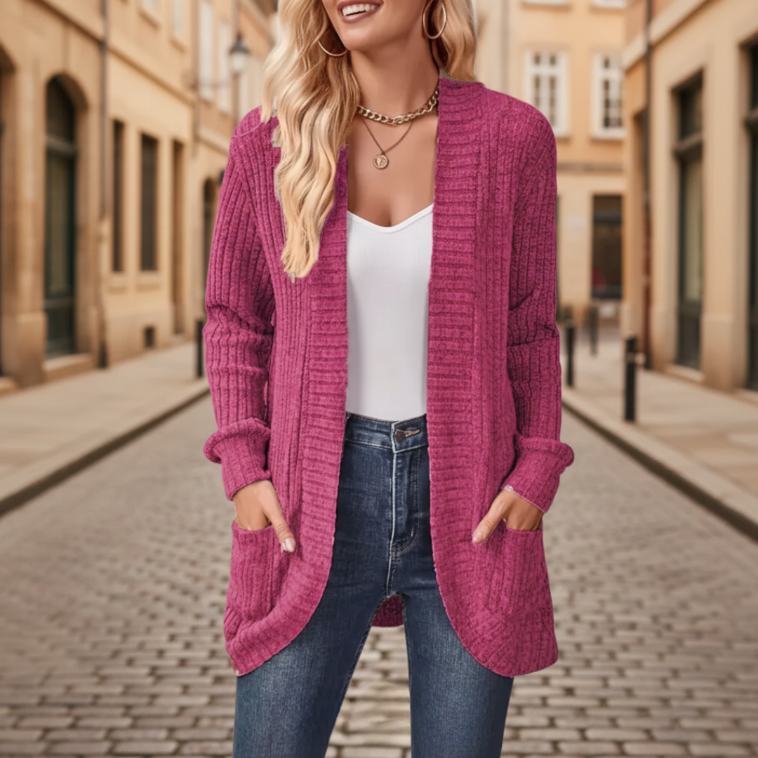 Cardigan Donna in Maglia con Tasche Disponibile