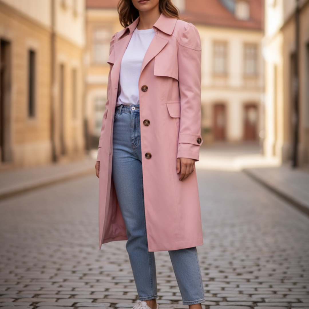 Trench coat lungo da donna