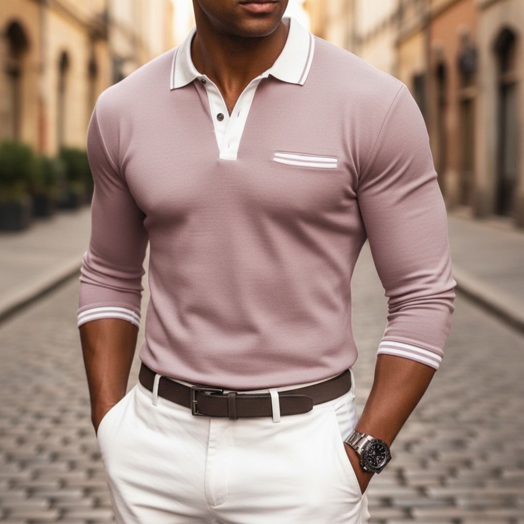 Polo uomo manica lunga