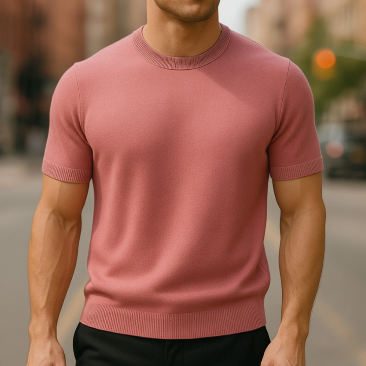 Maglione Uomo Manica Corta in Cashmere