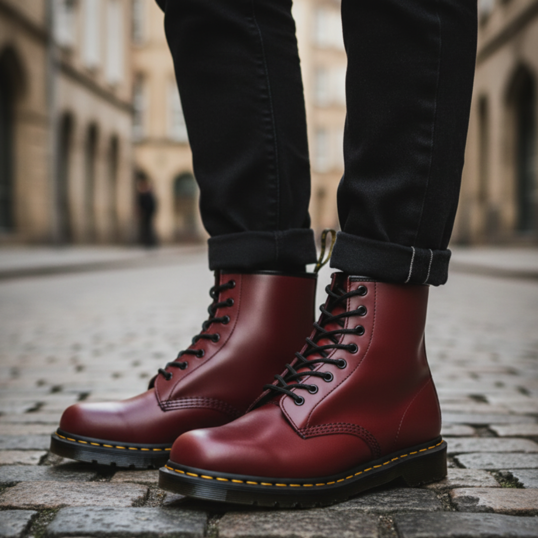 Stivali Uomo in Pelle Sintetica