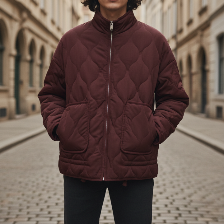 Giubbotto Donna Trapuntato Imbottito Collo Alto