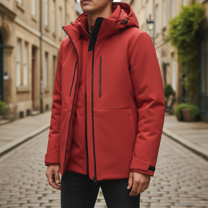 Giacca Uomo Impermeabile con Cappuccio