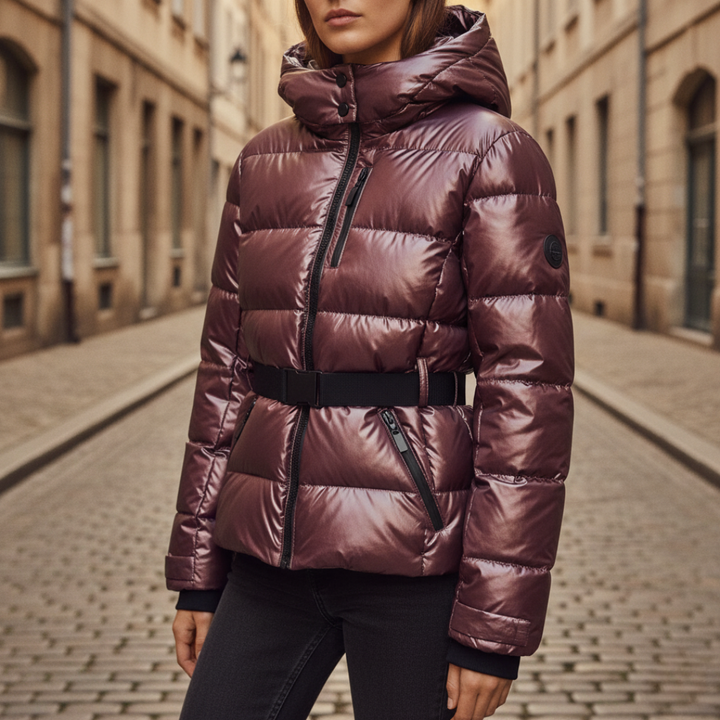 Giacca Invernale Donna Piumino Imbottito con Cappuccio