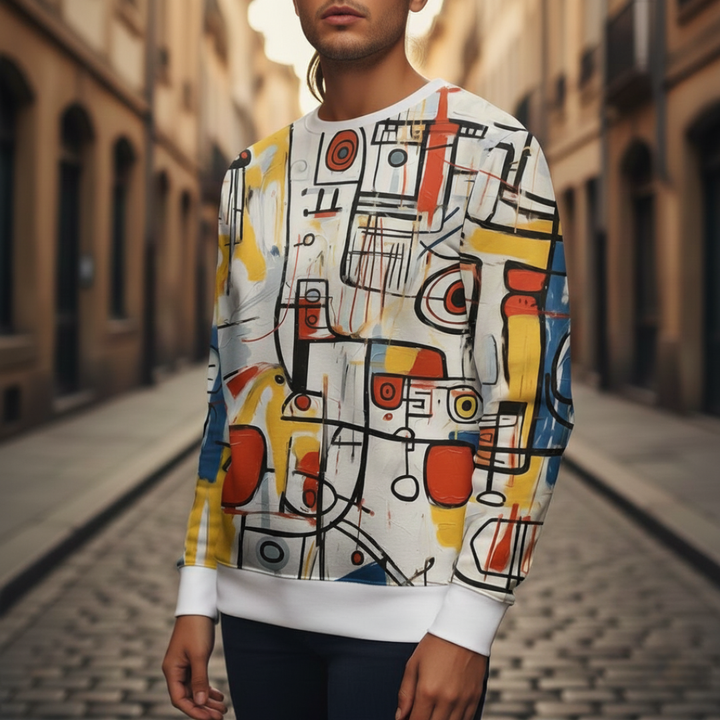 Maglione Uomo con Design Moderno in Tessuto