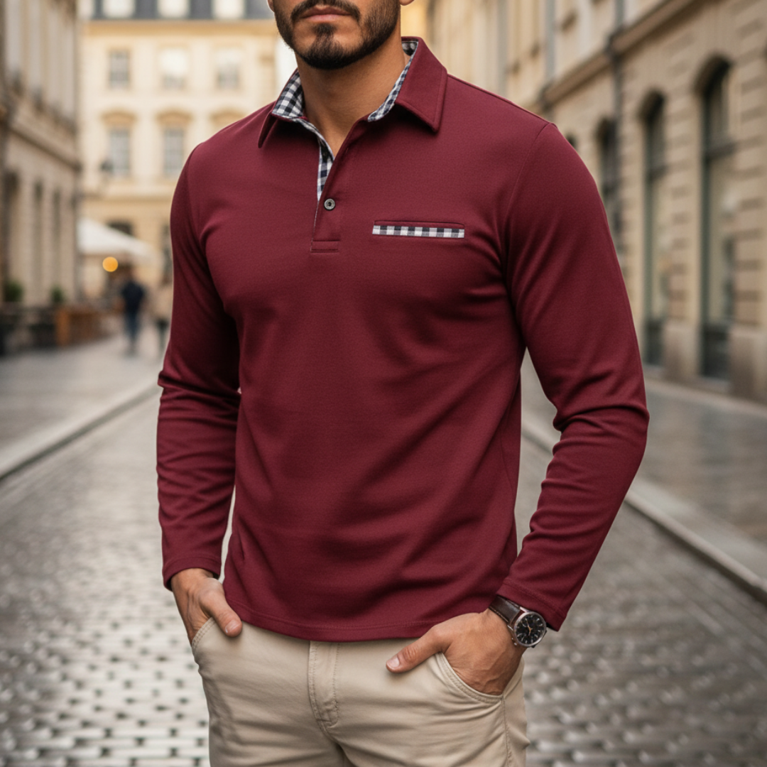 Polo uomo lunga manica