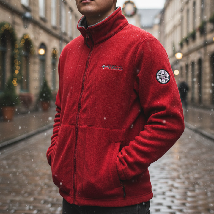 Giacca Uomo Fleece con Zip Invernale