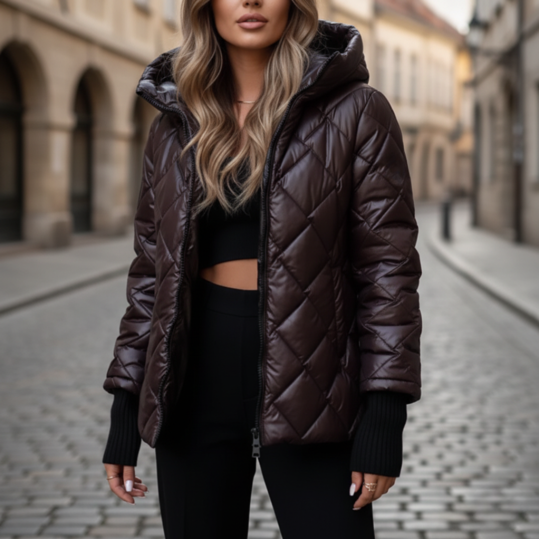 Giacca Donna Imbottita con Cappuccio