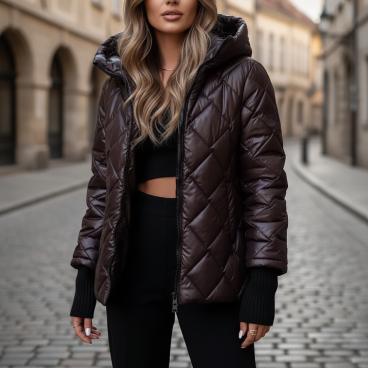 Giacca Donna Imbottita con Cappuccio