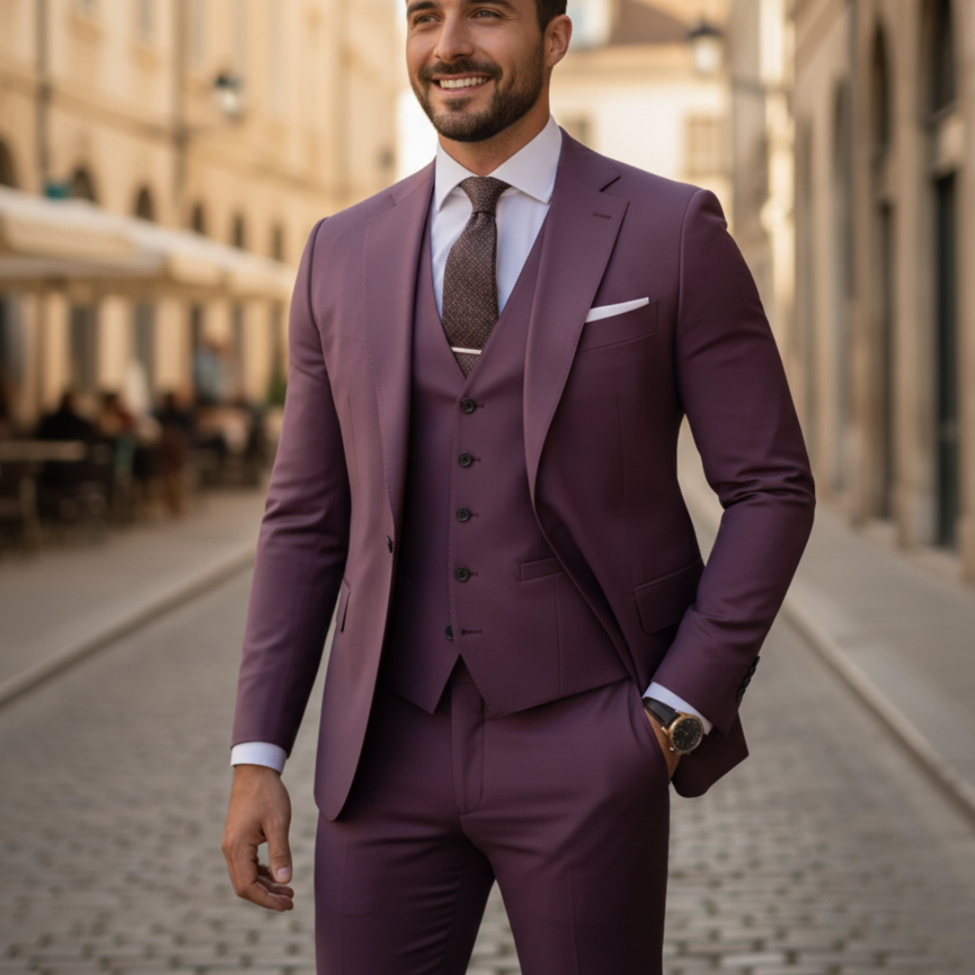 Completo Uomo Giacca Pantaloni Slim Fit