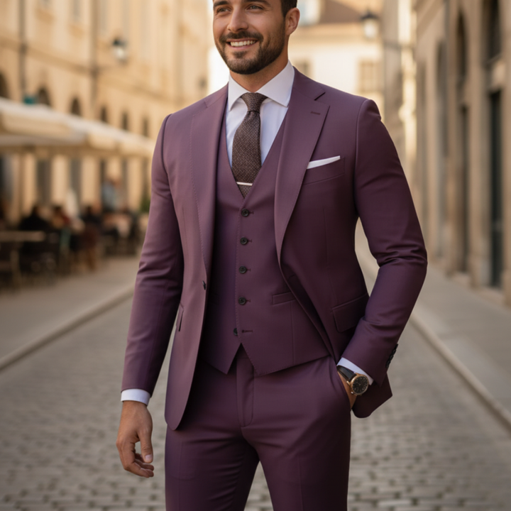 Completo Uomo Giacca Pantaloni Slim Fit