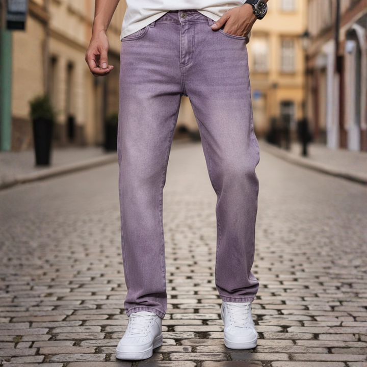 Jeans Uomo Denim Materiale Comfort