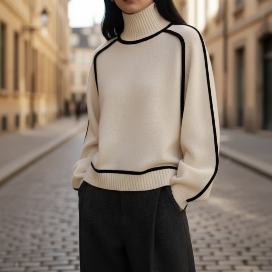 Maglione a collo alto per donna