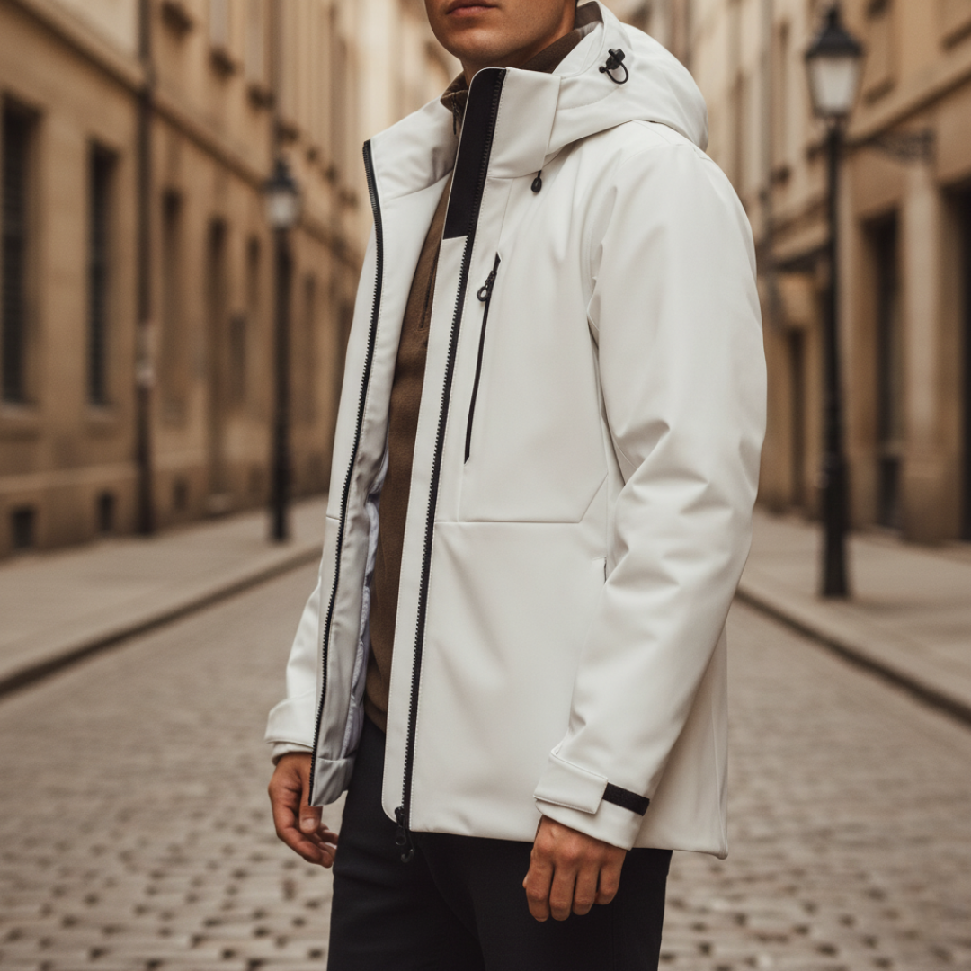 Giacca Uomo Impermeabile con Cappuccio