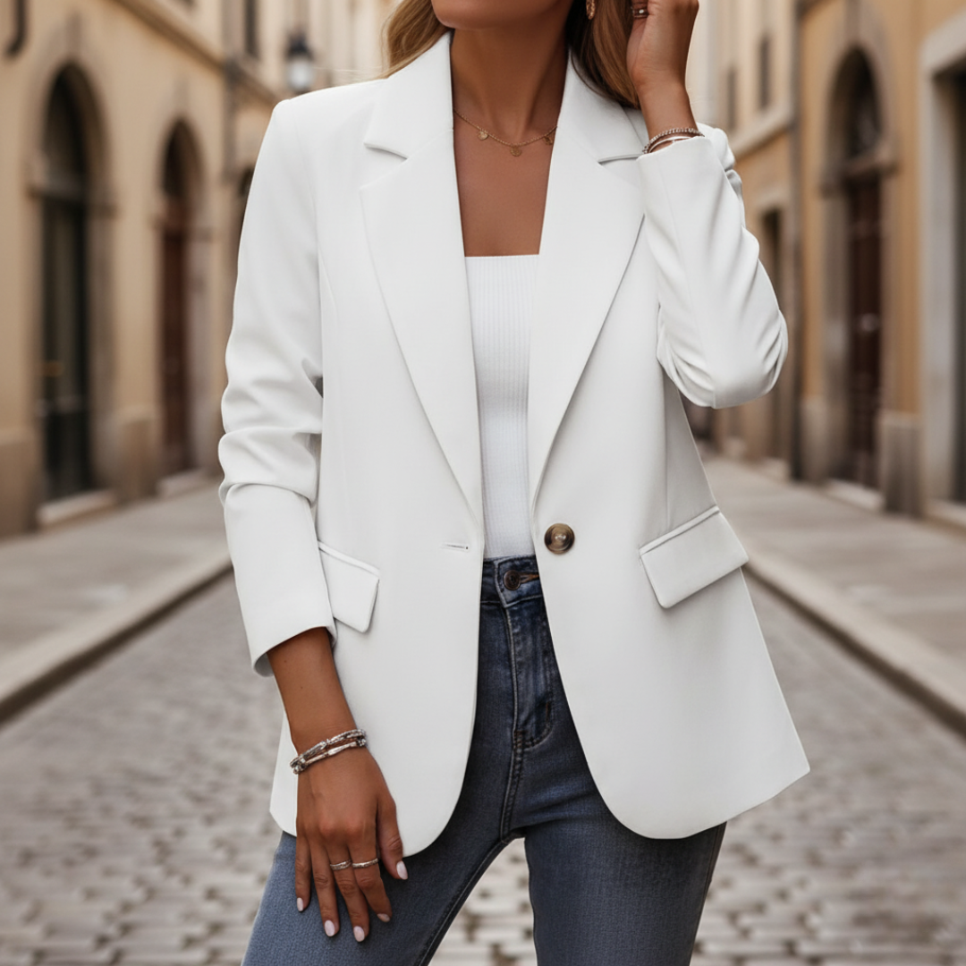 Blazer Donna in Tessuto con Bottoni