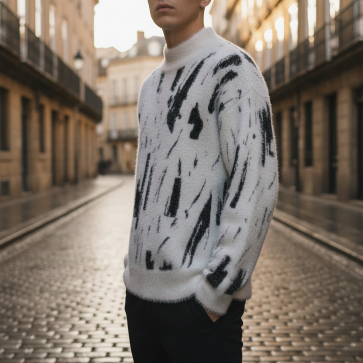 Maglione da uomo con collo alto