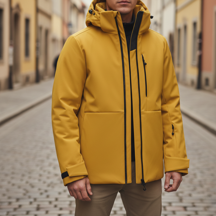 Giacca Uomo Impermeabile con Cappuccio