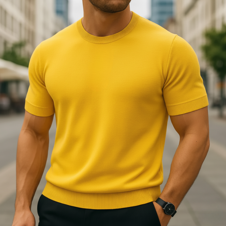 Maglione Uomo Manica Corta in Cashmere