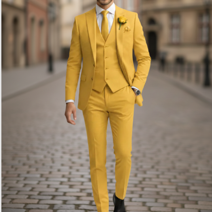 Completo Uomo Giacca Pantaloni Slim Fit